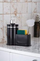 Hazneli Sıvı Sabunluk Mutfak Banyo Deterjanlık Sabunluk Fırça Sünger Hazneli Fırça Dahil Değildir OKC-NewSabunluklar - okacih