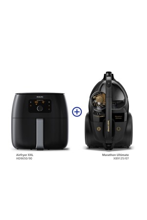 MNZ-HD9650/90 Xxl Airfryer Deep Fryer + Xb9125/07 ماراتن Ultimate Dust Bagless Vacuum Cleaner PD 650 HD 9650/90-XB - Philips