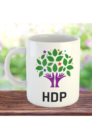 HDP Designed Porcelain Mug - HDP Cup MİRZA03522 - ZERYA