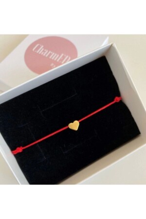 Heart Adjustable Red Rope Bracelet - Charmed By Eda