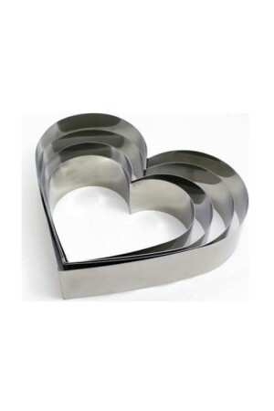 Heart Circle Cake Mold Set of 4 NARK16 - Nar kalıp