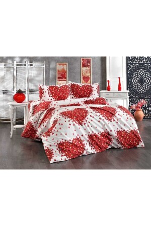 Heart Cotton Double Duvet Cover Set SK47 - SELAY HOME