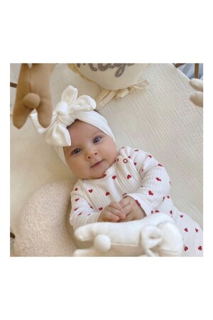 Heart Pattern 3-Piece Newborn Baby Girl Hospital Release Set 100% Cotton - Nevrankids