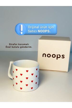 Heart Pattern Printed Special Noops Boxed Mug Cup Ceramic Coffee Mug - Noop