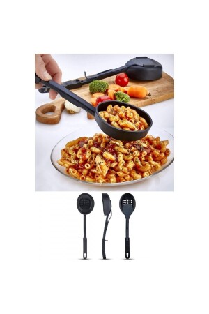 Heat Resistant 3 In 1 Serving Ladle - Ladle Colander Spoon 3 in 1 Serving Set - Magitoptan