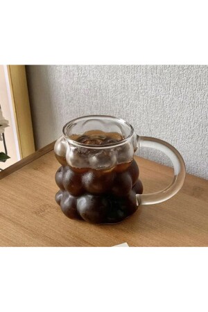 Heat Resistant Borosilicate Bead Shaped Cup with Handle | - M Mimoza Park