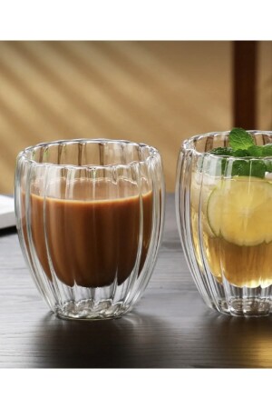 Heat Resistant Borosilicate Double Walled Auger Cocktail Glass Coffee And Presentation Glass Auger 350 ml - M Mimoza Park