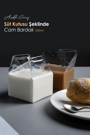 Heat Resistant Borosilicate Milk Box Cup Coffee And Presentation Cup | . in the bar - Anadolu Saray Çarşısı