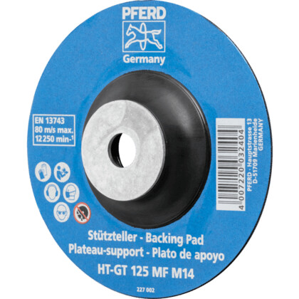 Heat-resistant pad for fiber discs PFERD HT-GT125 MF M14 - Pferd