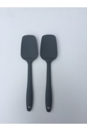 Heat Resistant Silicone Gray Spatula 2 Pieces 21CM-SPOON-GRAY - Multiamo