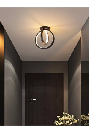 Hector Modern Design Black Color Living Room Kitchen Hall White LED 2-Piece Chandelier HCT09 - Fer Avize