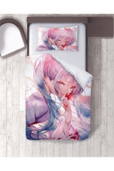 Hediye Nevresim Anime Desen Baskılı Tek Kişilik Nevresim Takımı Çarşafsız anime2029 - hediyechy