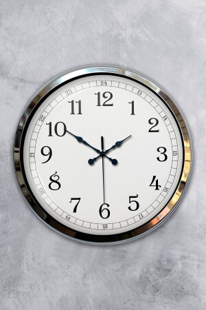 Hediyelik Ofis Krom Metal Klasik Duvar Saati 40 Cm BU2106490135K - Genel Markalar