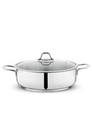Held Flachtopf aus Stahl, 30 cm, 2 Stk. -inox 1S2817-13001-INX10 - Schafer