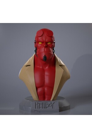 HELLBOY BIBLE BUST FIGURE 15CM GIFT PERSONALIZED - Giftbox3d