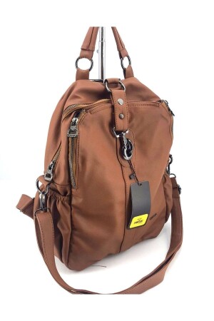 Hellbrauner Rucksack und Umhängetasche für Damen - Mega Çanta