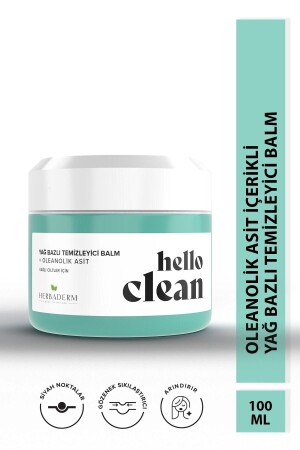 Hello Clean Oil Based Cleansing Balm Anti-Pore And Oleanolic Acid HERBA701477 - Herbaderm