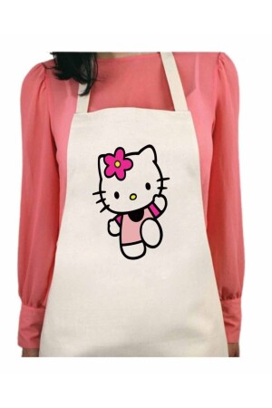 Hello Kitty Permanent Printed Water Repellent Washable Kitchen Apron ARTMÖ1120 - ART HEDİYE
