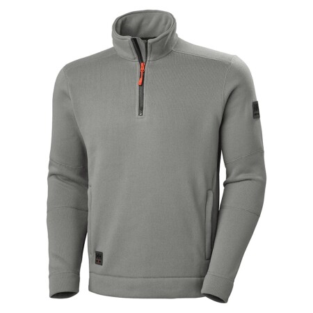 HELLY HANSEN Kensington Halfzip Knit Fleece Jacket, grey - Helly Hansen workwear