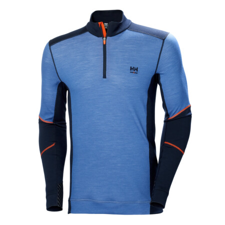 HELLY HANSEN Lifa Merino Half Zip Base Layer, blue - Helly Hansen workwear