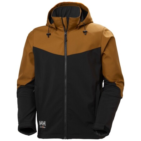 HELLY HANSEN Oxford Softshell jacket, brown - Helly Hansen workwear