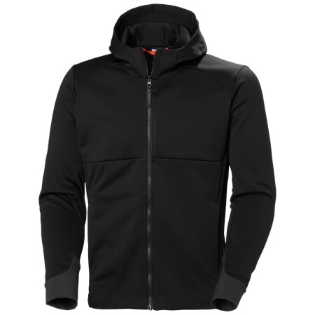 HELLY HANSEN Tech Hooded Midlayer Sweater, black - Helly Hansen workwear