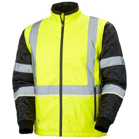 HELLY HANSEN UC-ME Insulator zip-up sweater, yellow - Helly Hansen workwear