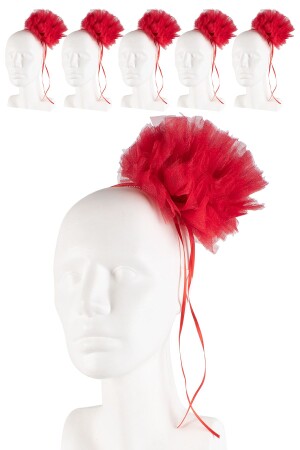 Henna Night Bridesmaid Crown with Pompom 6 Pieces - Kına Atölyesi