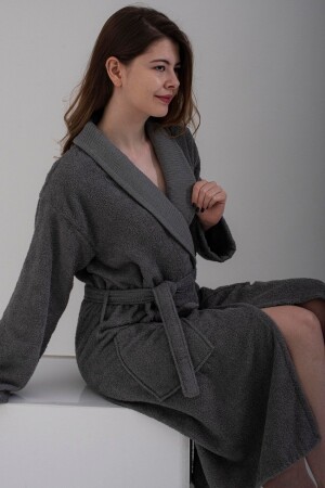 Hera Ultrasoft Unisex Bathrobe Men's Women's Bathrobe Ultrasoft Bathrobe Gift Bathrobe Dowry Holder - Güvenal