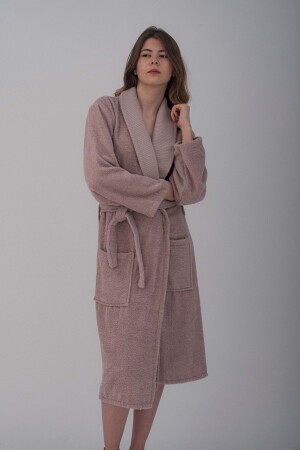 Hera Ultrasoft Unisex Bathrobe Men's Women's Bathrobe Ultrasoft Dowry Case - Güvenal