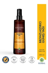 Herbal Bronzlaştırıcı Güneş Yağı 200 ml CLN4965 - Celenes by Sweden