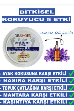 Herbal Foot Care Cream - Anti Foot Odor Cream 50 Ml. Protective 5 Effects - Dr. Shoes
