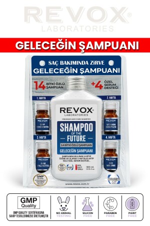 Herbal Shampoo and 4 Special Support Serums with Active Essence Hair Care Set Shampoo of the Future - Revox