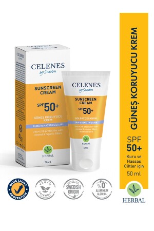 Herbal Sunscreen Dry and Sensitive Skin 50+ SPF 50 Ml 5160155 - Celenes by Sweden