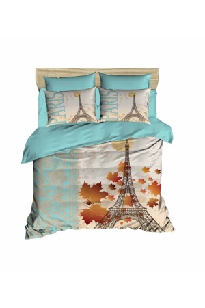 Herbst-Paris-Doppelbettbezug-Set SGDG279 - Fabeteks
