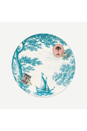Heritage Turquoise Porcelain Breakfast Plate 23 Cm 51001270 - Pip Studio