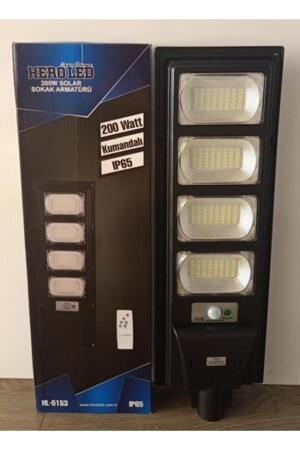 Heroled 200 Watt ferngesteuerte weiße Solar-Straßenleuchte P873S9560 - Hero Led