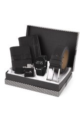 Herren-Armbanduhr, Gürtel, Geldbörse, Kartenhalter, Feuerzeug-Kombination, PL-0698e, PL-0540E - polo air