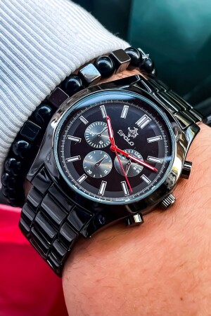 Herren-Armbanduhr mit silbernem Metallarmband der neuen Saison + Armband als Geschenk FAVORİPOLO010 - S.POLO