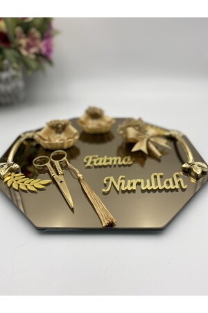 Hexagonal Promise Tray, Promise Tray Set, Promise Engagement Tray ALTGNSZ29-122021 - AŞİR