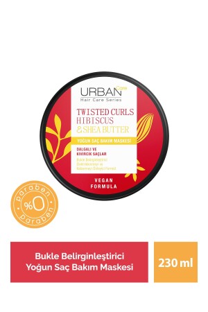 Hibiscus & Shea Butter Kıvırcık Ve Dalgalı Saçlara Özel Yoğun Saç Bakım Maskesi 230 Ml-vegan - Urban Care