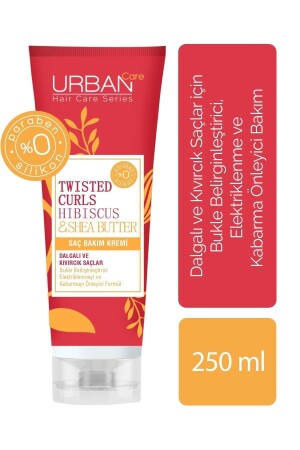 Hibiscus&shea Butter Special Hair Care Cream for Curly and Wavy Hair-250 ml - Urban Care