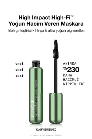 High Impact High-Fi™ Intense Volumizing Mascara Brown. 35oz/10ml - Clinique