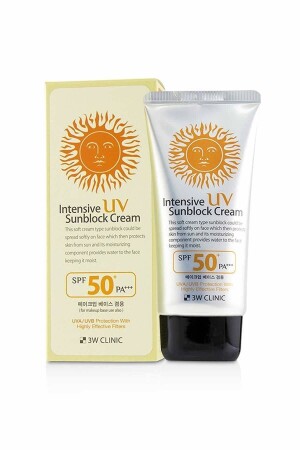 High Protection Sun Cream 3w Clinic Intensive UV Sun Block Cream Spf50+ Pa+++ 8809192574892 - 3W CLINIC