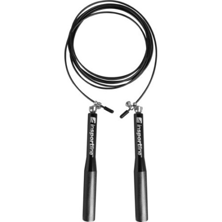 High-Speed Skipping Rope with Bearings and Aluminum Handles inSPORTline Jumpalu, 147 g - Black - inSPORTline
