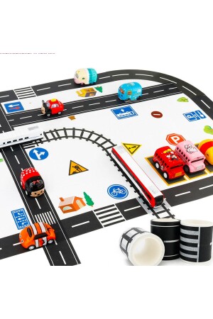 Highway Educational and Fun Road Construction Tape - Children's Traffic Tape - Road Tape Game Tape - Thinkmaster