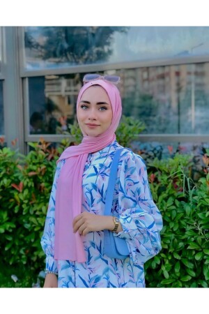 Hijab Combed Cotton Shawl Hijab Model - powder - Organic