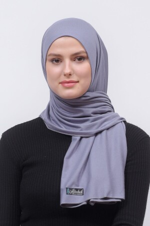 Hijab Combed Cotton Shawl Plain Gray - Altobeh
