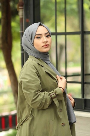 Hijab Cotton Crash Jazz Shawl Model - Dark Gray - Organic