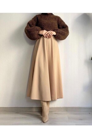 Hijab Flared Skirt Puff Scuba - Cng Moda